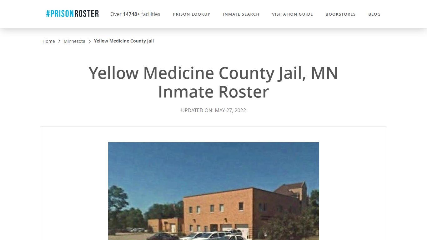 Yellow Medicine County Jail, MN Inmate Roster